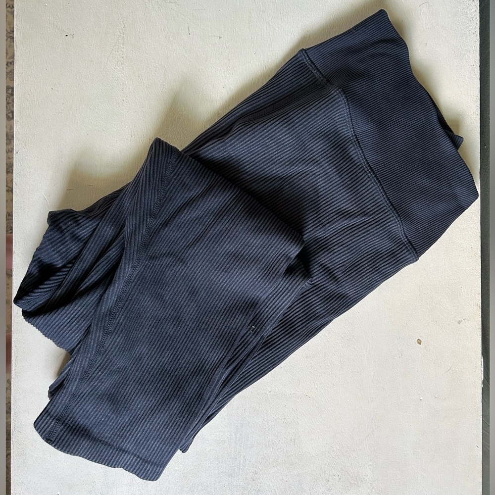 Aerie Navy Blue Ribbed Leggings